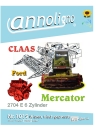 CLAAS Mähdrescher Mercator Bedienungsanleitung & Bild- Ersatzteilliste mit Explosionszeichnungen für MD und Ford Motor Typ 2704 in 4 Sprachen - annoligno 1019